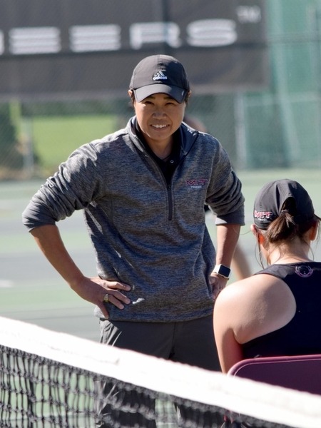 Carol Matsuzaki ’95, ’96, MIT’s tennis coach, brings her own undergraduate experience into her teaching.