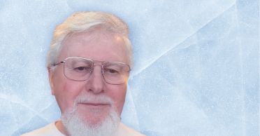 Boris Rubinsky headshot on a light blue, icy background