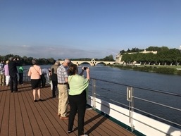 view from the ship toward Avignon.