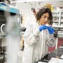 MIT.Nano researcher Farnaz Niroui SM '13, PhD '17 in the lab