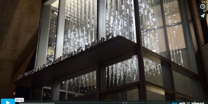 You can visit Light Matrix (MIT), a permanent installation in the Sloan School.