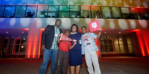 MIT Alumna and her family at Toast to Tech 