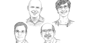 Illustrations of alumni featured in the book Find Your Path