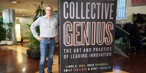 Brandeau's book is titled Collective Genius: The Art and Practice of Leading Innovation.