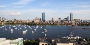 City of Boston as seem from MIT's campus