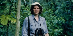 Lynn Best standing in a rainforest in central america 