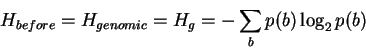 \begin{displaymath}H_{after} = \sum_{l=1}^L \biggl(
e(n(l)) -\sum_{b=A}^{T} f(b,l) \log_2 f(b,l) \biggr),
\end{displaymath}